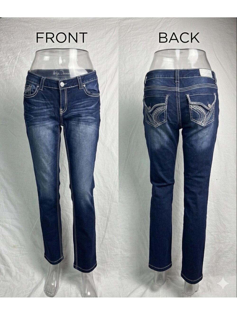 💠 ARIYA Jeans Bootcut Women’s Size 18 Mid Rise Dark Wash Denim 09-14💠